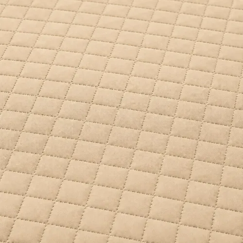 Vista 4 de sheetsnthings Juego de sábanas de microfibra acolchada sin arrugas de lujo de 2 piezas (beige, individual)
