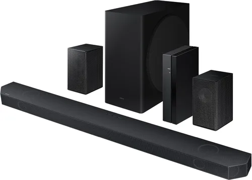 Vista 2 de Samsung Barra de sonido HW-Q910D de 9.1.2 canales con Dolby Atmos inalámbrico y plan de protección ámbar de 2 años (2024)