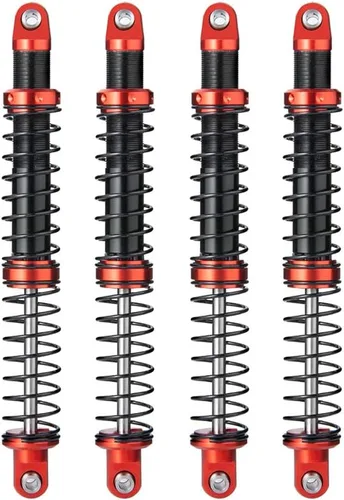 Vista 10 de Que-T Amortiguador de metal 4pcs para 1/10 RC Crawler Car SCX10 D90 TRX4 TRX6 (2.953 in)
