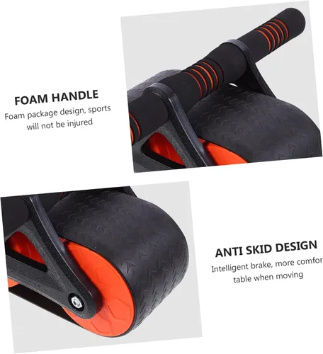 Vista 4 de BESPORTBLE Ab Roller Wheel Exercise Roller for Core Strengthening Home Gym Fitness Equipment for Stomach and Back Workout