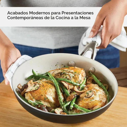 Vista 3 de KitchenAid - Sartén antiadherente de cerámica anodizada dura, 10 pulgadas
