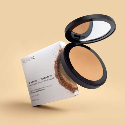 Vista 3 de WUNDER2 GO BEYOND FOUNDATION Maquillaje [Medio] Polvo prensado, acabado crema natural