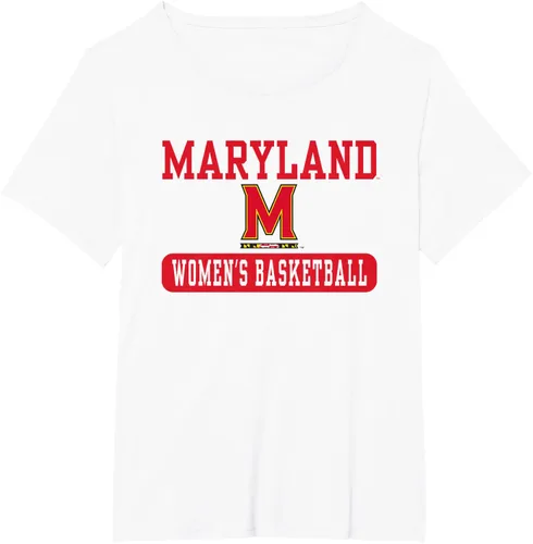 Vista 15 de Maryland Terrapins - Camiseta de baloncesto para mujer con licencia oficial, Blanco