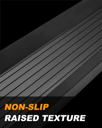 Vista 4 de Estribos para Jeep Grand Cherokee 2022-2026 de 2 filas SWB (excepto 4xe) Negros, de aluminio, pasos laterales