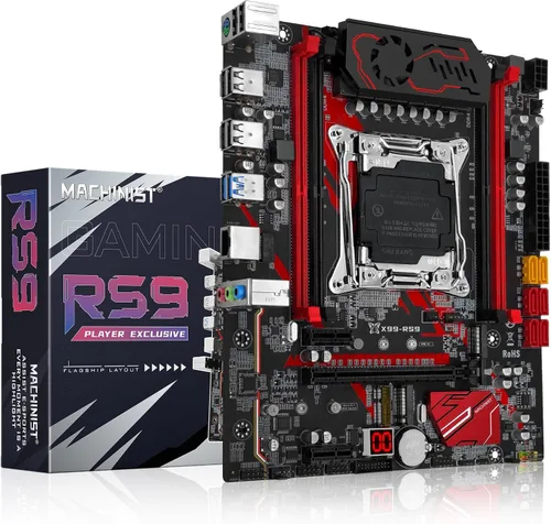 Vista 14 de MACHINIST Placa base ATX LGA 2011-V3, placa base para juegos X99 con tarjeta de auto-comprobación