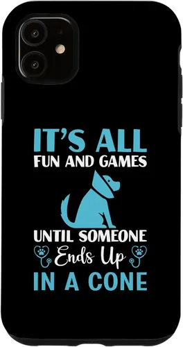 Vista 5 de iPhone 15 It's All Fun Funny Vet Tech Veterinarios Estudiante Veterinario Caso
