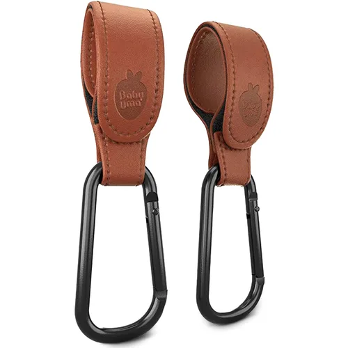 Vista 15 de Baby Uma Ganchos de cochecito para bolsas (paquete de 2) – Clips y ganchos universales para cochecito, antideslizantes con apertura con una sola