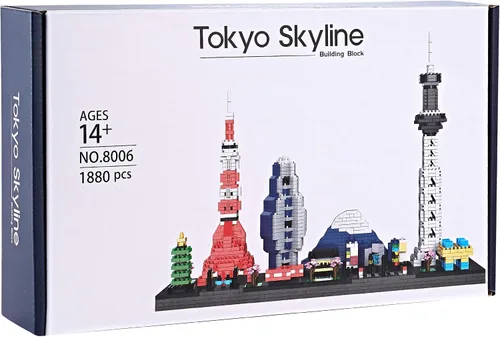 Vista 7 de Architecture Tokyo Skyline - Kit de construcción de modelos coleccionables, juegos de microbloques para adultos, kit de modelo de regalo de juguete