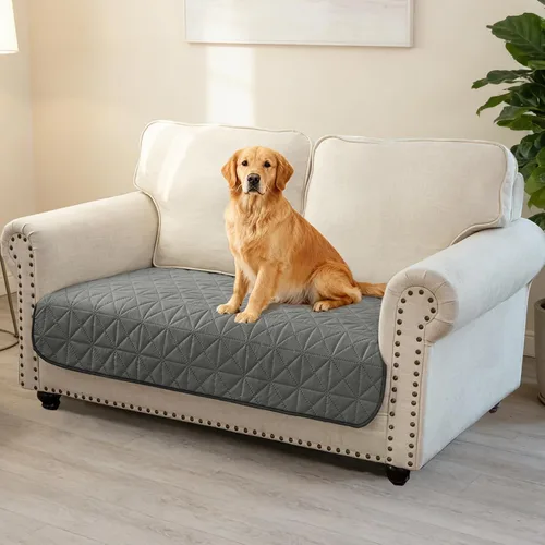 Vista 22 de Ameritex Funda de sofá impermeable para asientos, funda de sofá para perros, funda de sofá para mascotas, funda de terciopelo para silla, sofá