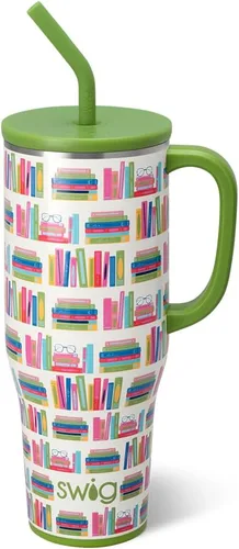 Vista 45 de Swig Life 40oz Insulated Mega Mug with Handle & Straw, Boho Desert DESIERTO BOHO