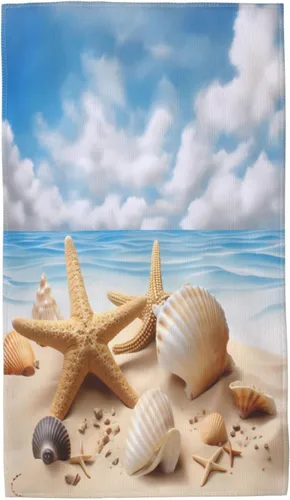 Vista 30 de Ouqiuwa Toallas de mano suaves de carreras en blanco y negro de 27.5 x 15.7 pulgadas, toalla de baño fina, regalo de decoración de baño pequeño