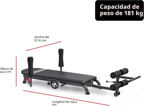 Vista 7 de Sunny Health & Fitness No-Hang Traction & Inversion Decompression Table for Back Pain Relief, Adjustable Stretch Bench, 400 LB Capacity