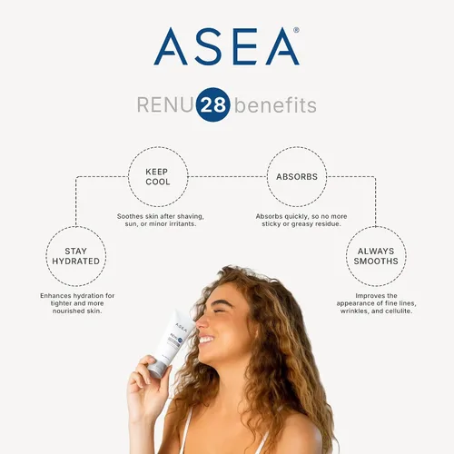 Vista 10 de ASEA gel para cuidado de la piel Renu 28 Redox de 2.7 onzas Contains Redox Molecules, Lightweight Gel, Face & Body Use, Clean Beauty Formula and