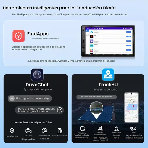 Vista 8 de ATOTO A5L 7 pulgadas Android Doble DIN Estéreo del coche, inalámbrico
