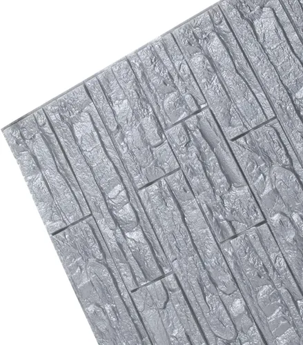 Vista 10 de ECYC Ltd 1 panel de pared de espuma 3D de 23.62 x 23.62 pulgadas, autoadhesivo, impermeable, para sala de estar, dormitorio, fondo de televisión
