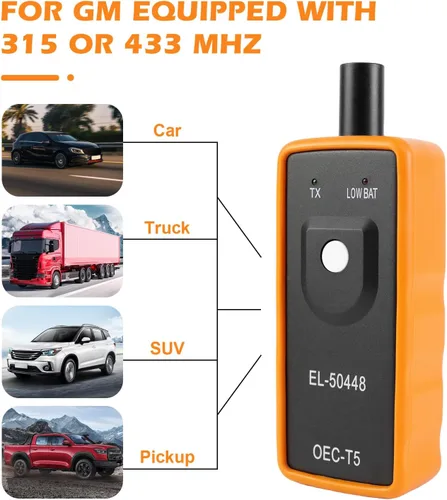 Vista 5 de Herramienta de restablecimiento TPMS, herramienta de programación y activación del sensor del monitor de presión de neumáticos automotriz OEC-T5