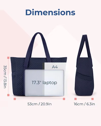 Vista 2 de BAGSMART Bolsa grande para mujer, bolsa de hombro de viaje con asa superior con hebilla para esterilla de yoga para gimnasio, trabajo, viajes