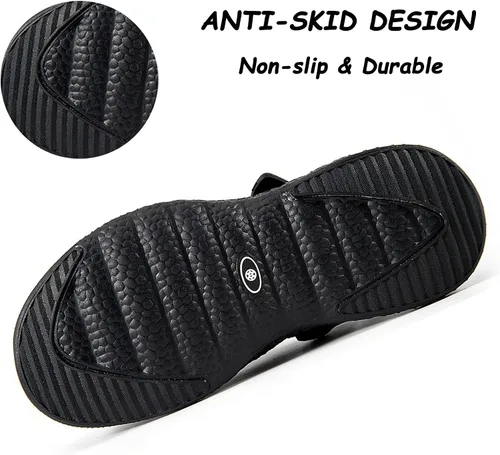 Vista 5 de Zuecos de jardín para hombre y mujer, zapatos de jardín de verano, sandalias transpirables para el hogar, zapatos para interiores y exteriores