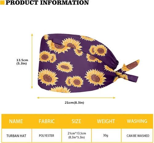 Vista 2 de JoyLamoria Novedoso gorro impreso con banda para el sudor para mujeres y hombres ajustable para combinar