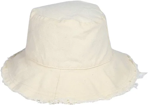 Vista 2 de Sombrero de playa para mujer de ala ancha lavada, sombrero plegable con protección solar UPF 50+ Beige