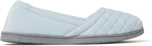 Vista 6 de Dearfoams Women's Katie Velour Secure-fit Closed Back Memory Foam Comfort Slip on Loafer with Rubber Sole Slipper