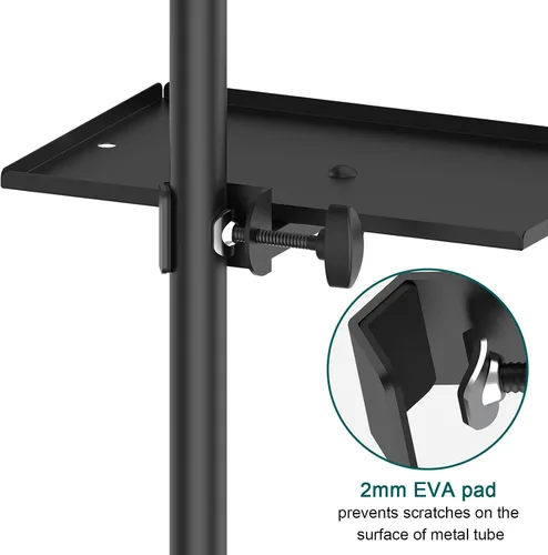 Vista 4 de Soporte de micrófono con abrazadera para soporte de micrófono, soporte de música para partitura de música para escenario, transmisión en vivo