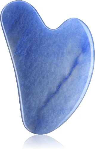 Vista 15 de rosenice Gua Sha - Herramientas faciales de guasha negra, piedra de jade Gua Sha para el cuidado de la piel facial, tensiones corporales faciales