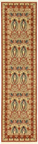 Vista 28 de Unique Loom Edinburgh Collection - Alfombra rectangular (2 pies x 3 pies 1 pulgada, rectangular, azul marino/bronceado)