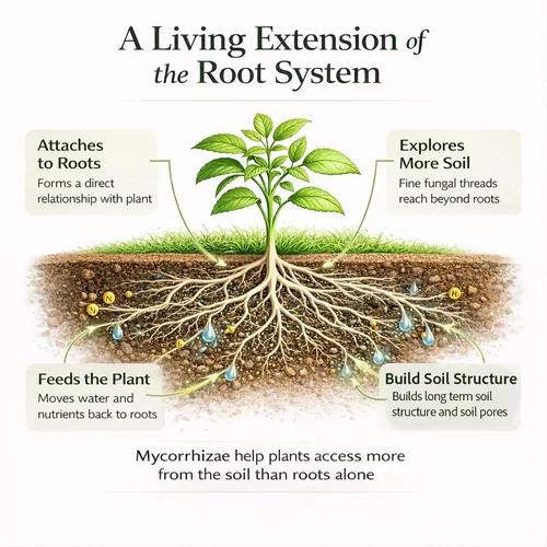 Vista 2 de Hongos micorrícicos OMRI - Potenciador orgánico de raíces para el éxito de las plantas, súper potente 20 cepas ECTO y ENDO mezcla para árboles