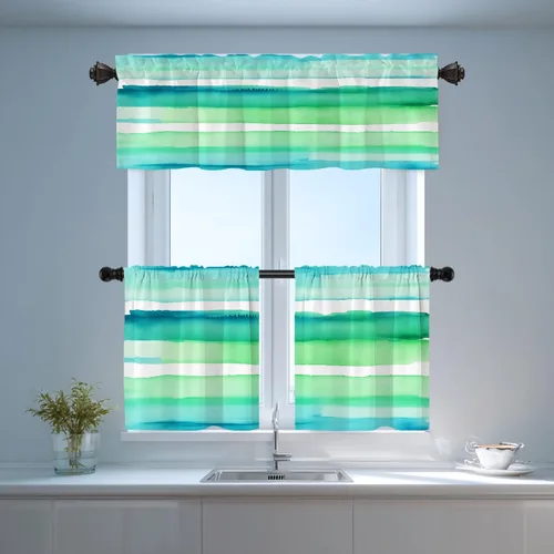 Vista 96 de Shrahala Orange Autumn Autumn Blackout Curtain Tiers, Fall Kitchen Valance Light Blocking Tier Drapes with Rod Pocket, 2 Pack 26 X 24 in
