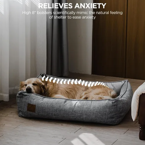 Vista 4 de ATIFBOP Cama ortopédica para perro, sofá de espuma viscoelástica para perro con funda extraíble, gel energético refrescante, cama para mascotas