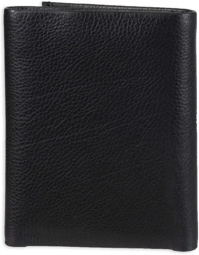 Vista 3 de Conjunto de billetera de tres compartimentos y llavero de cuero de Calvin Klein para hombres