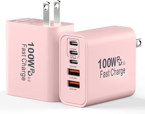 Vista 12 de Bloques de carga USB C, cargador súper rápido USB tipo C para iPhone 18 Pro 2-Blanco
