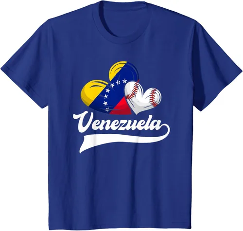Vista 38 de Camiseta de béisbol venezolana con diseño de corazón y bandera de Venezuela, Negro