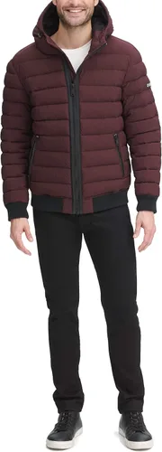 Vista 20 de DKNY Chaqueta bomber acolchada con capucha y rendimiento para hombre