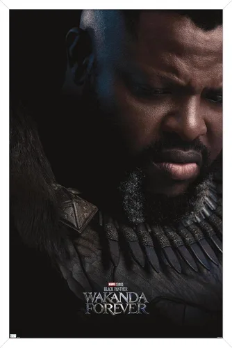 Vista 13 de Trends International Marvel Black Panther: Wakanda Forever - Póster de una hoja de M'Baku Versión enmarcada Barnwood
