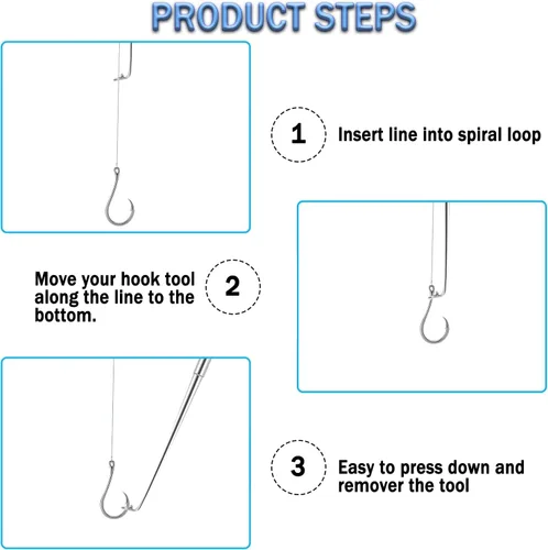 Vista 4 de Fish Hook Remover Tool, Fishing Hook Quick Removal Device, Fishing Gear and Accessories Security Extractor Equipment Kits for Adult, Hook Extractor