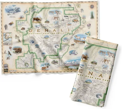 Vista 15 de Xplorer Maps 1000 Islands Map - Toalla decorativa de harina para cocina, 100% algodón, 18 x 24 pulgadas
