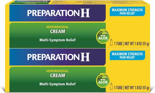 Vista 13 de Preparación H Crema para Tratamiento de Síntomas de Hemorroides (0.9 onzas tubo), Alivio del Dolor de Máxima Potencia Multisíntoma con Aloe