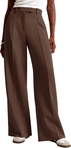 Vista 11 de NIMIN Pantalones de trabajo de pierna ancha para mujer, pantalones