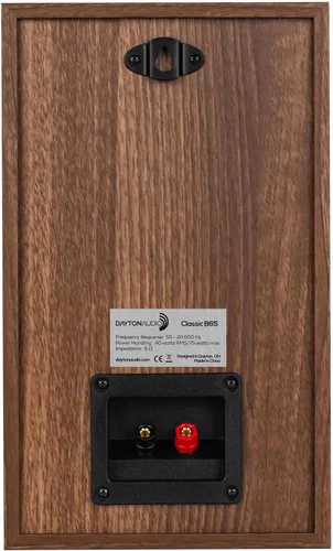 Vista 4 de Dayton Audio Par de altavoces para estantería Classic B65 (madera)