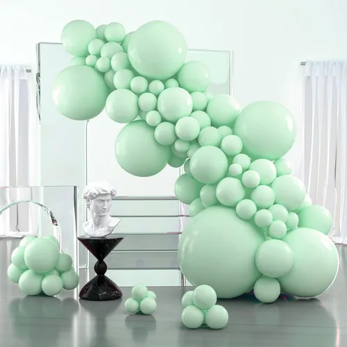 Vista 90 de PartyWoo - Globos de color albaricoque retro, 120 unidades de 5 pulgadas, de látex, para arco de globos, decoración de fiesta y de cumpleaños