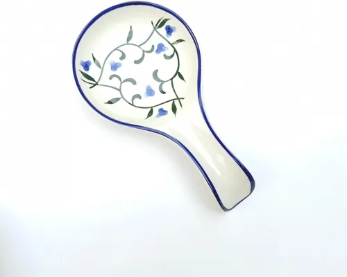 Vista 7 de Lindo soporte para cucharas de cerámica grande para encimera de cocina, estufa, resistente al calor, apto para lavavajillas, soporte para utensilios