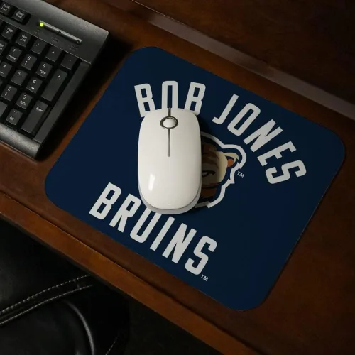 Vista 2 de Bob Jones University Bruins Logo Low Profile Thin Mouse Pad