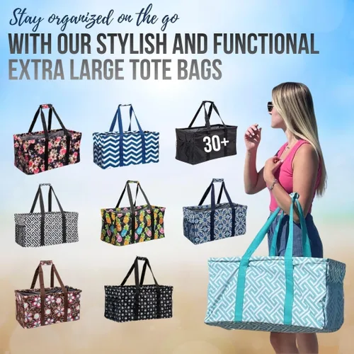 Vista 9 de Bolsa de utilidad extra grande de Lucazzi - Bolsa de playa grande plegable sobredimensionada, excelente para la piscina con marco resistente