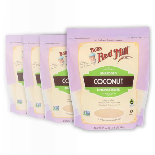 Vista 10 de Bob's Red Mill Coco rallado sin azúcar, bolsa de 12 onzas