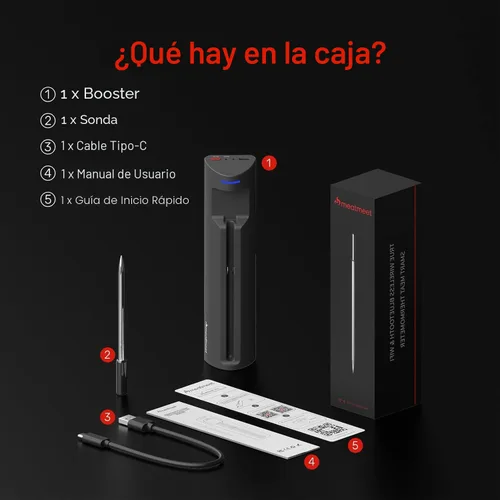 Vista 10 de Termómetro digital inalámbrico para carne con monitoreo remoto de aplicaciones ±0.9℉ Accuracy Bluetooth Meat Thermometer, Wi-Fi Unlimited Range