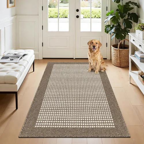 Vista 51 de Ileading Tapete para puerta de interior de 24 x 36 pulgadas, absorbente para perros, tapete de bajo perfil para entrada pequeño con respaldo de goma