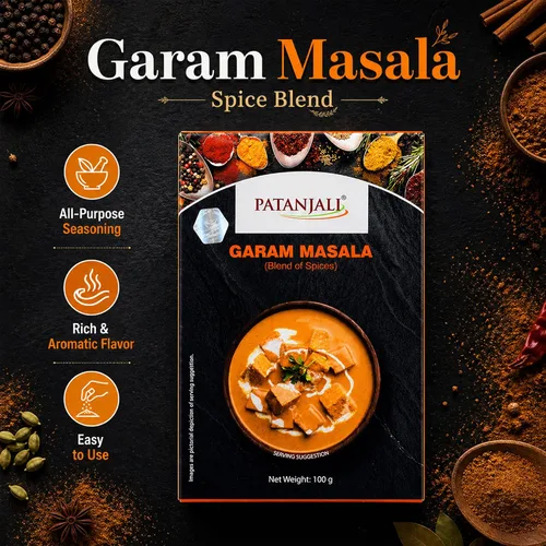 Vista 2 de Patanjali Garam Masala 100g / 0.22 lb