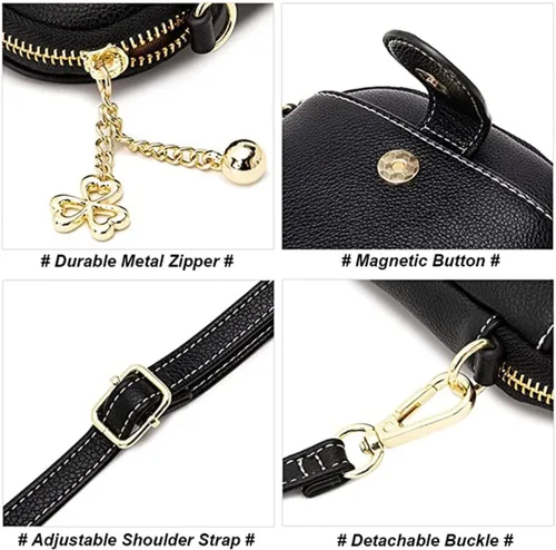 Vista 5 de Aslana - Bolsa vertical pequeña para teléfono con pantalla táctil, para mujer